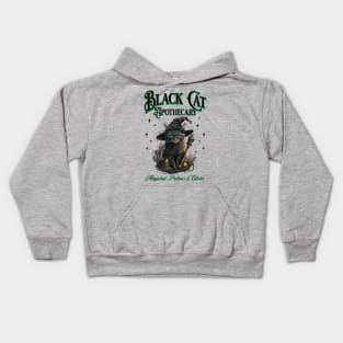 Black Cat Apothecary - Magickal Potions and Elixirs Halloween Kids Hoodie